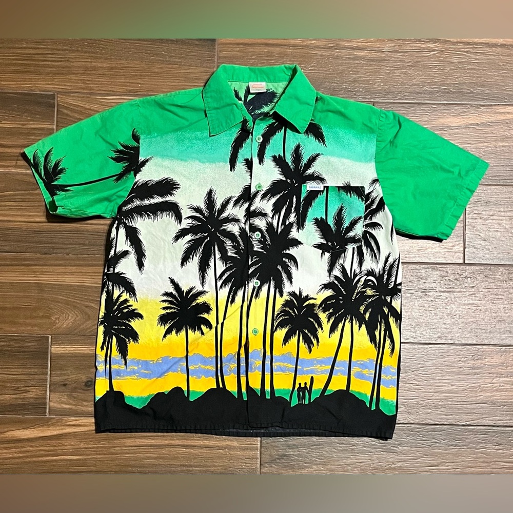 Vintage Single Stitch‎ Bahamas Island Button Shirt